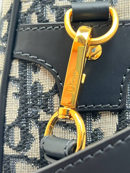 Сумка Christiab Dior женский текстиль черный 153074-5