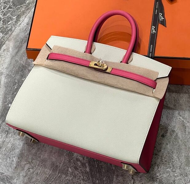 Сумка Hermès Birkin 25 женский кожа белый 116489