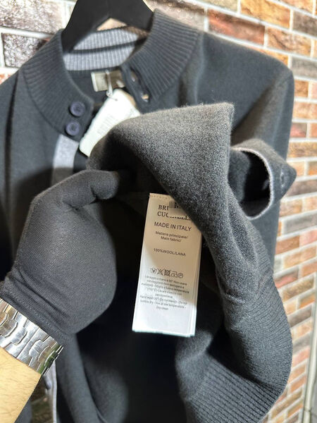 Мужской кардиган Brunello Cucinelli мужской графитовый 159098-5