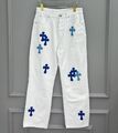 Джинсы Chrome Hearts женский джинса белый 121500-1