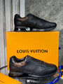 Мужские кроссовки Louis Vuitton мужской кожа черный 140499-6