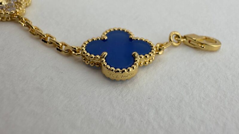 Браслет и колье-чокер Van Cleef & Arpels Vintage Alhambra женский золото w4366846-1-4