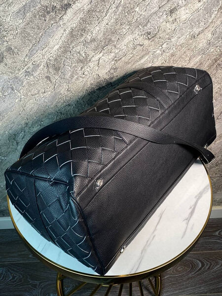Дорожная сумка Bottega Veneta мужской кожа черный 169295-8
