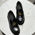 Лоферы Gucci женский кожа черный 173765-3
