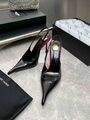 Женские туфли Saint Laurent женский кожа черный h8142317-1-5