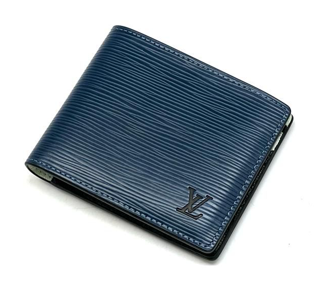 Мужской портмоне Louis Vuitton мужской кожа синий 52027