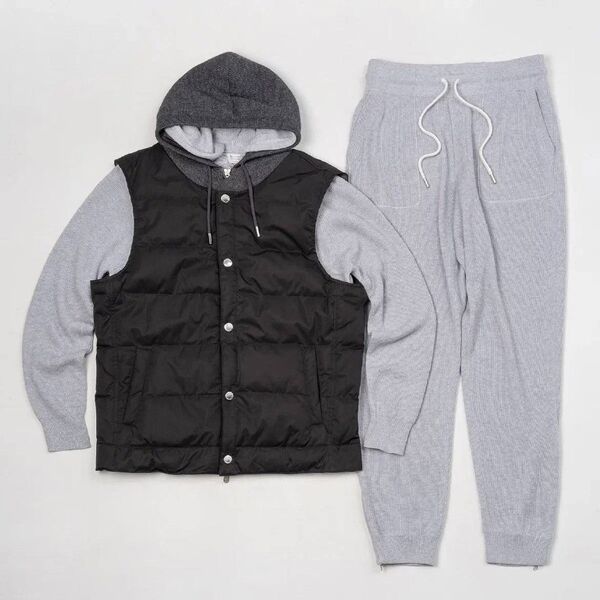 Мужской жилет Brunello Cucinelli мужской черный -6