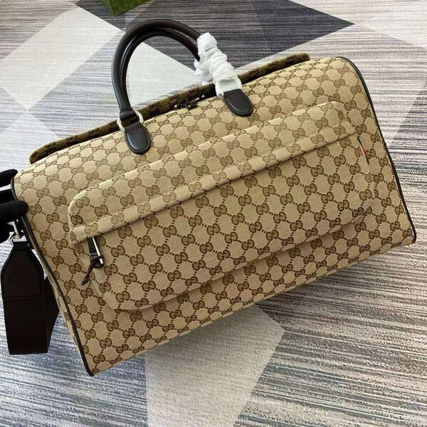 Дорожная сумка Gucci женский канва бежевый 164569-2
