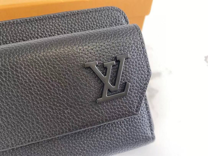 Мужской портмоне Louis Vuitton мужской кожа черный 52030-5