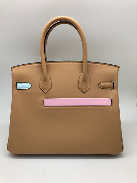 Сумка Hermès Birkin 30 ручная работа женский кожа бежевый 100592-3