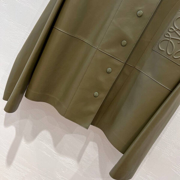 Куртка Loewe женский кожа болотный 156761-5