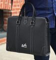 Мужской портфель Hermès мужской кожа черный,серебристый 52074