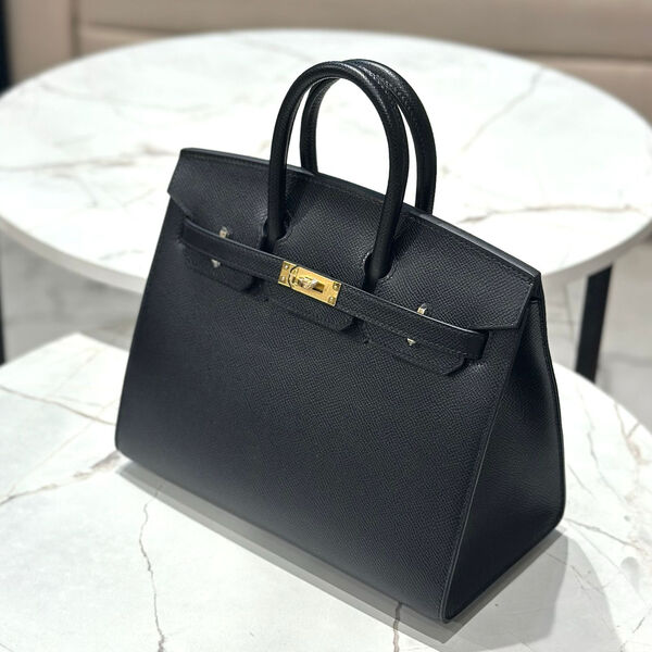 Сумка Hermès Birkin 25 женский кожа черный 145277-3