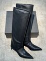 Сапоги Jil Sander женский кожа swift черный,коричневый 127528