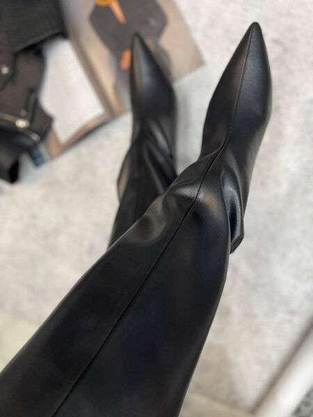 Сапоги Jil Sander женский кожа черный 127528-3