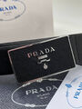 Мужской ремень Prada мужской кожа черный 176211-3