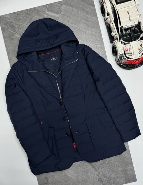 Мужской пуховик Kiton мужской синий 165318-2