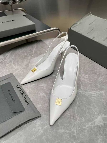 Женские туфли Balenciaga женский кожа белый w3372700-1-6