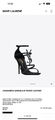 Босоножки Saint Laurent женский кожа черный 114311-8