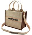 Сумка Christian Dior Book женский текстиль бежевый 184896-1