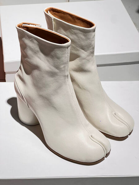 Ботильоны Maison Margiela женский кожа графитовый 160779-4