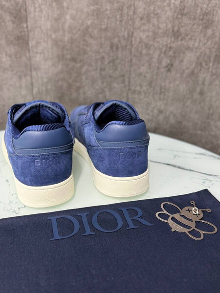 Мужские кроссовки Christian Dior мужской замша синий 190038-5
