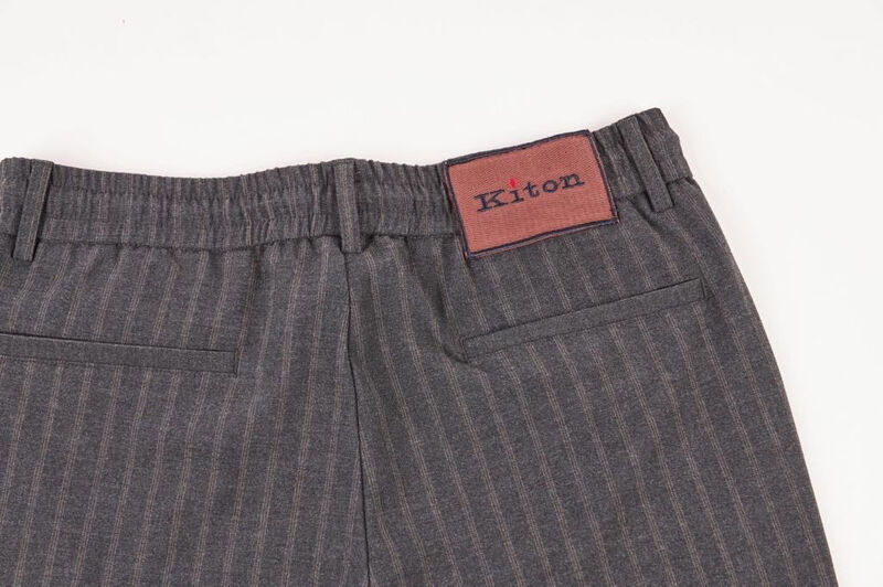Мужские брюки Kiton мужской графитовый 123747-4