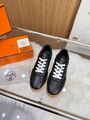 Женские кроссовки Hermes женский кожа черный c7538219-1-6