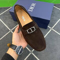 Мужские мокасины Christian Dior мужской замша 190513-5
