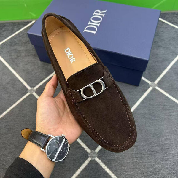 Мужские мокасины Christian Dior мужской замша 190513-5