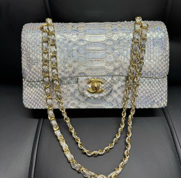 Сумка Chanel 2.55 женский кожа графитовый 185184