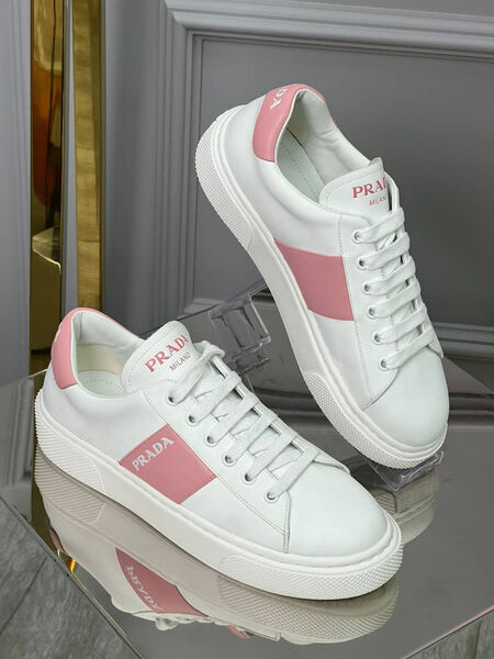 Кеды Prada женский кожа белый 110851-3