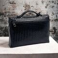 Мужской портфель Bottega Veneta мужской кожа черный 62002-6