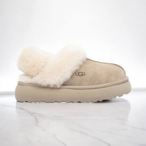 Угги Ugg Slippers Disquette женский замша бежевый 163206-2