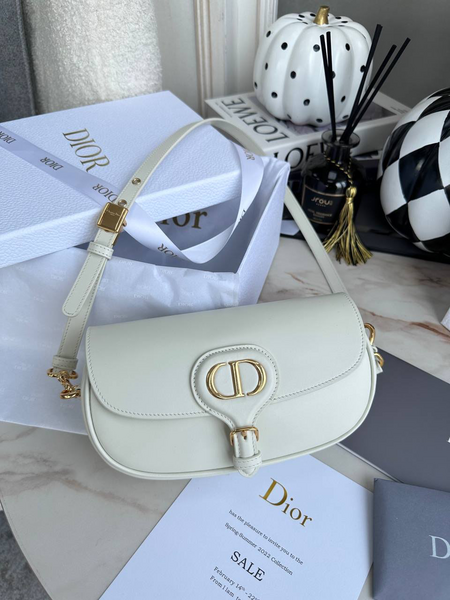 Сумка Christian Dior Bobby женский кожа белый 74080-4