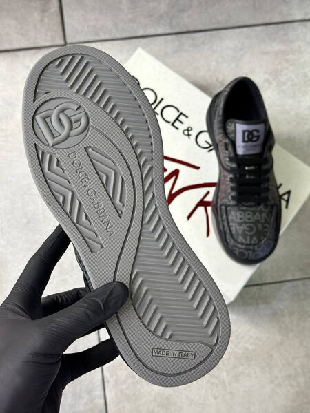 Мужские кроссовки Dolce & Gabbana мужской кожа черный 163501-5