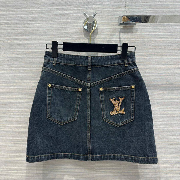 Юбка Louis Vuitton женский джинса графитовый 147305-4