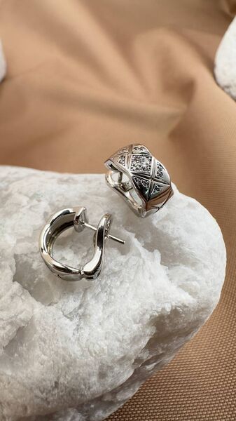 Серьги Chanel Coco Crush женский белое золото b5353262-1-2