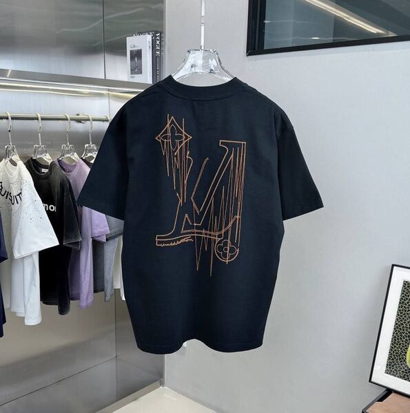 Мужская футболка Louis Vuitton мужской черный a6253537-1-2