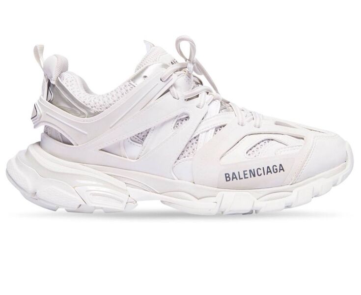 Мужские кроссовки Balenciaga Track мужской кожа белый 146744