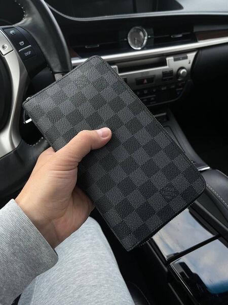 Мужской картхолдер Louis Vuitton мужской канва черный 108696-2