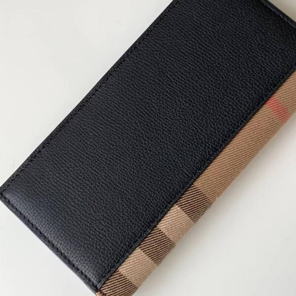 Мужской бумажник Burberry мужской кожа черный 105251-2