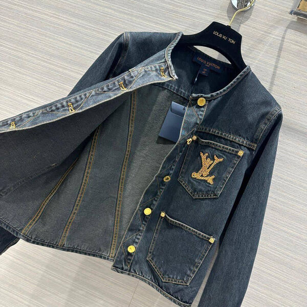 Куртка джинсовка Louis Vuitton женский джинса синий 147309-5