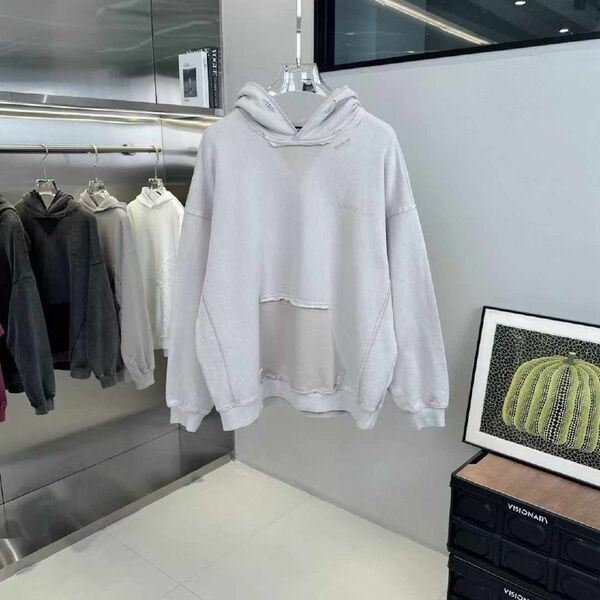 Худи Balenciaga мужской серый r6340271-1