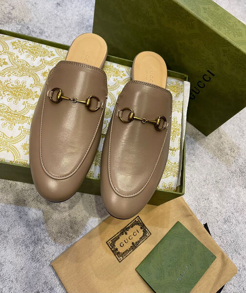 Сабо Gucci женский кожа бежевый 109862-2