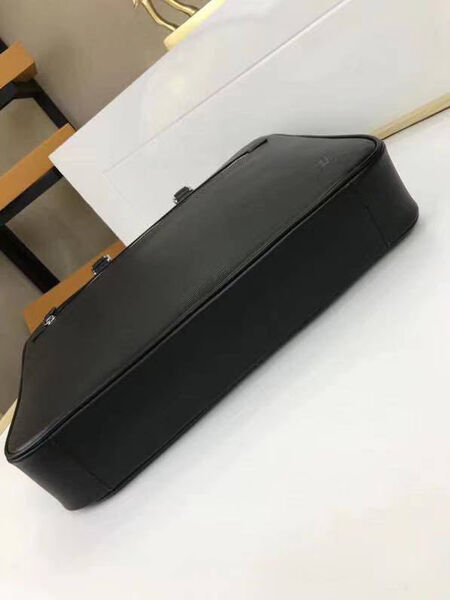 Мужской портфель Louis Vuitton мужской кожа черный 100124-6