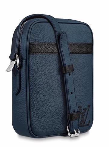 Мужская сумка мессенджер Louis Vuitton Danube Slim Pm мужской кожа синий 41197-4