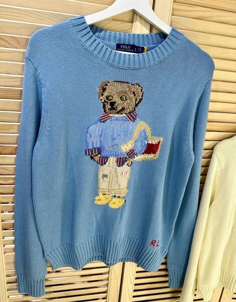 Свитер Ralph Lauren женский вязаная ткань бирюзовый 128840