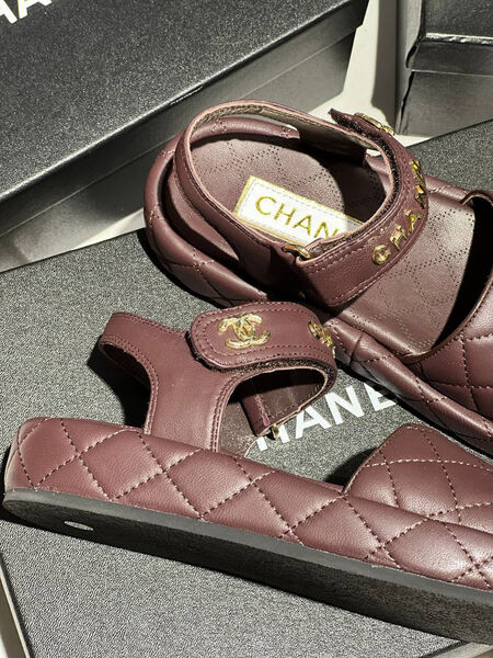Босоножки Chanel женский кожа 146581-3