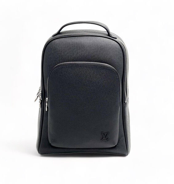 Мужской рюкзак Louis Vuitton мужской кожа черный 131373-2